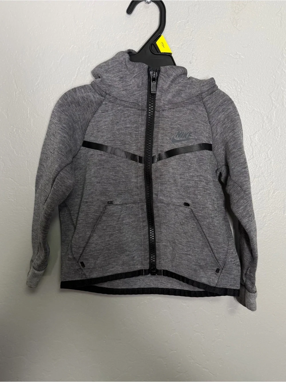 Nike Toddler 18M Gray Tech Fleece Full Zip Hoodie Jacket